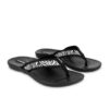 Black/Zebra Flip Flops Sandals